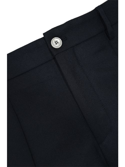 Pantalone con nervatura Navy DANIELE ALESSANDRINI | DA1FW26P015174